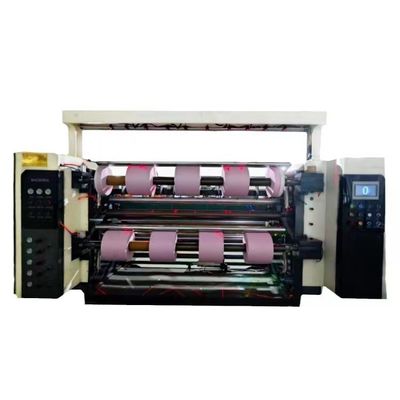 PLC controllato 5 KW Rivoltimento e taglio macchina 460mm diametro di avvolgimento 20g-300g Taglio