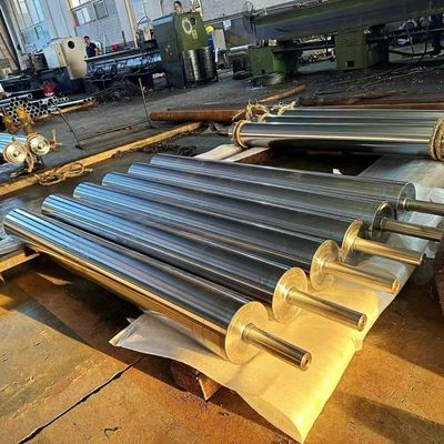 Rulli di acciaio resistenti alla corrosione Funzionamento senza soluzione di continuità Parti di macchine per imballaggi pesanti